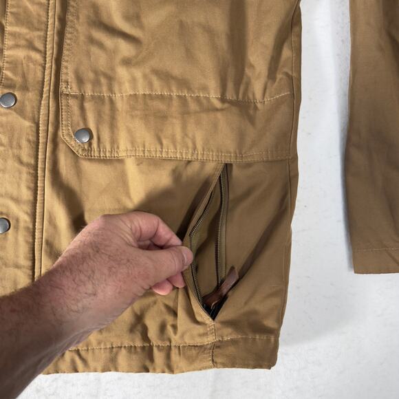 Columbia Sportswear Co Canvas Like Shacket Full Zip/Snaps Jacket Medium Hooded - Picture 12 of 16